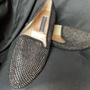 Rhinestone slipper loafers by Steve Madden